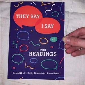 They Say I Say Rhetoric English 101 Textbook